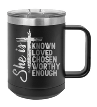 Load image into Gallery viewer, She Is Laser Engraved Mug (Etched)
