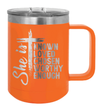 Load image into Gallery viewer, She Is Laser Engraved Mug (Etched)
