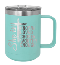 Load image into Gallery viewer, She Is Laser Engraved Mug (Etched)
