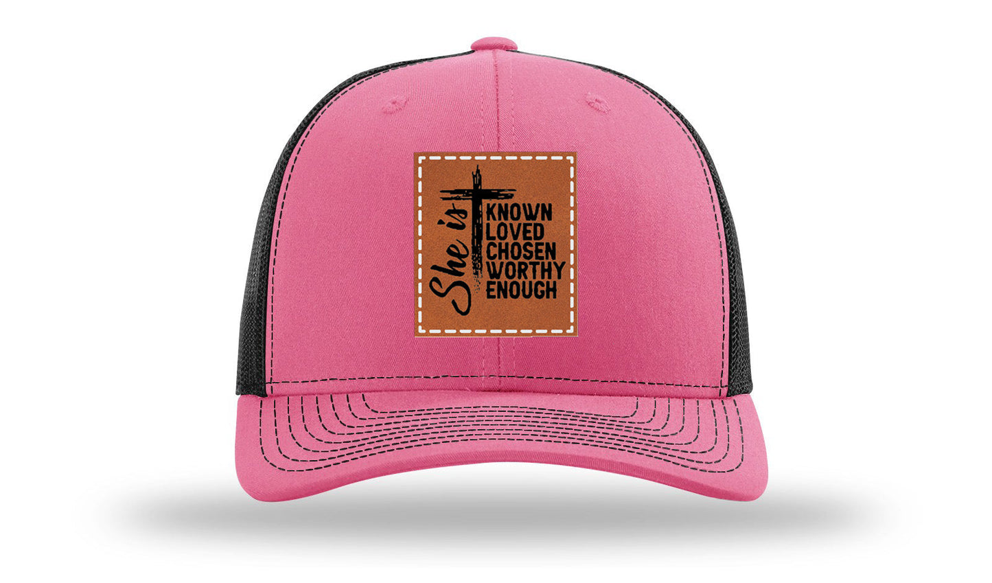 She Is Leather Patch Richardson 112 Hat