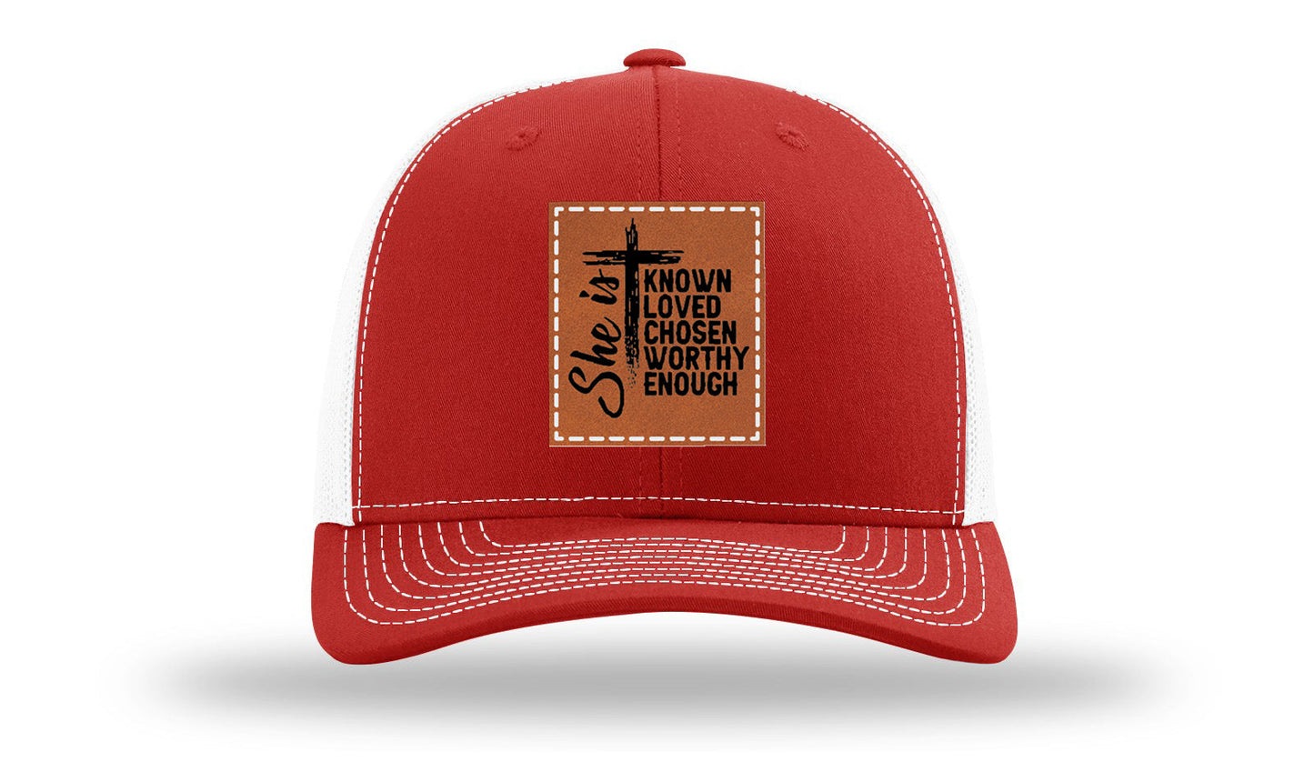 She Is Leather Patch Richardson 112 Hat