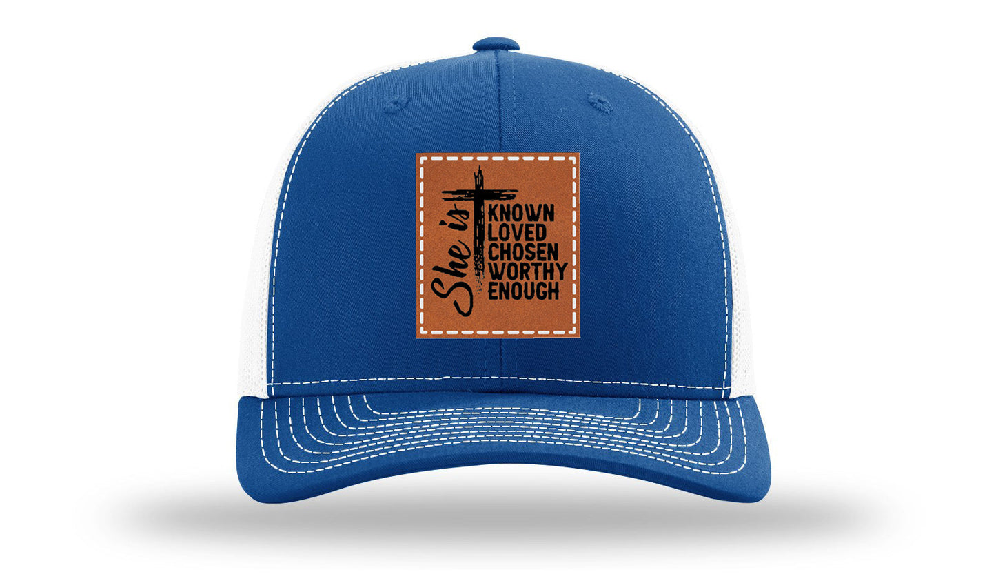 She Is Leather Patch Richardson 112 Hat