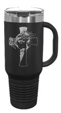 Load image into Gallery viewer, Jesus Cross 40oz Handle Mug Laser Engraved
