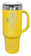 Load image into Gallery viewer, Jesus Cross 40oz Handle Mug Laser Engraved
