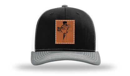 Jesus Cross Leather Patch Richardson 112 Hat