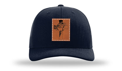 Jesus Cross Leather Patch Richardson 112 Hat
