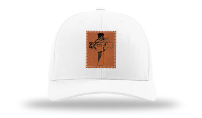 Jesus Cross Leather Patch Richardson 112 Hat
