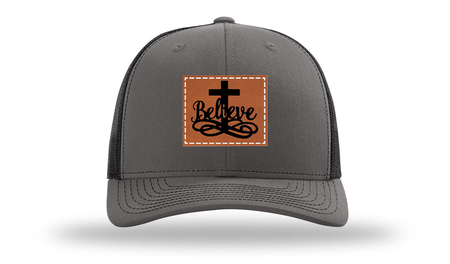 Believe Leather Patch Richardson 112 Hat