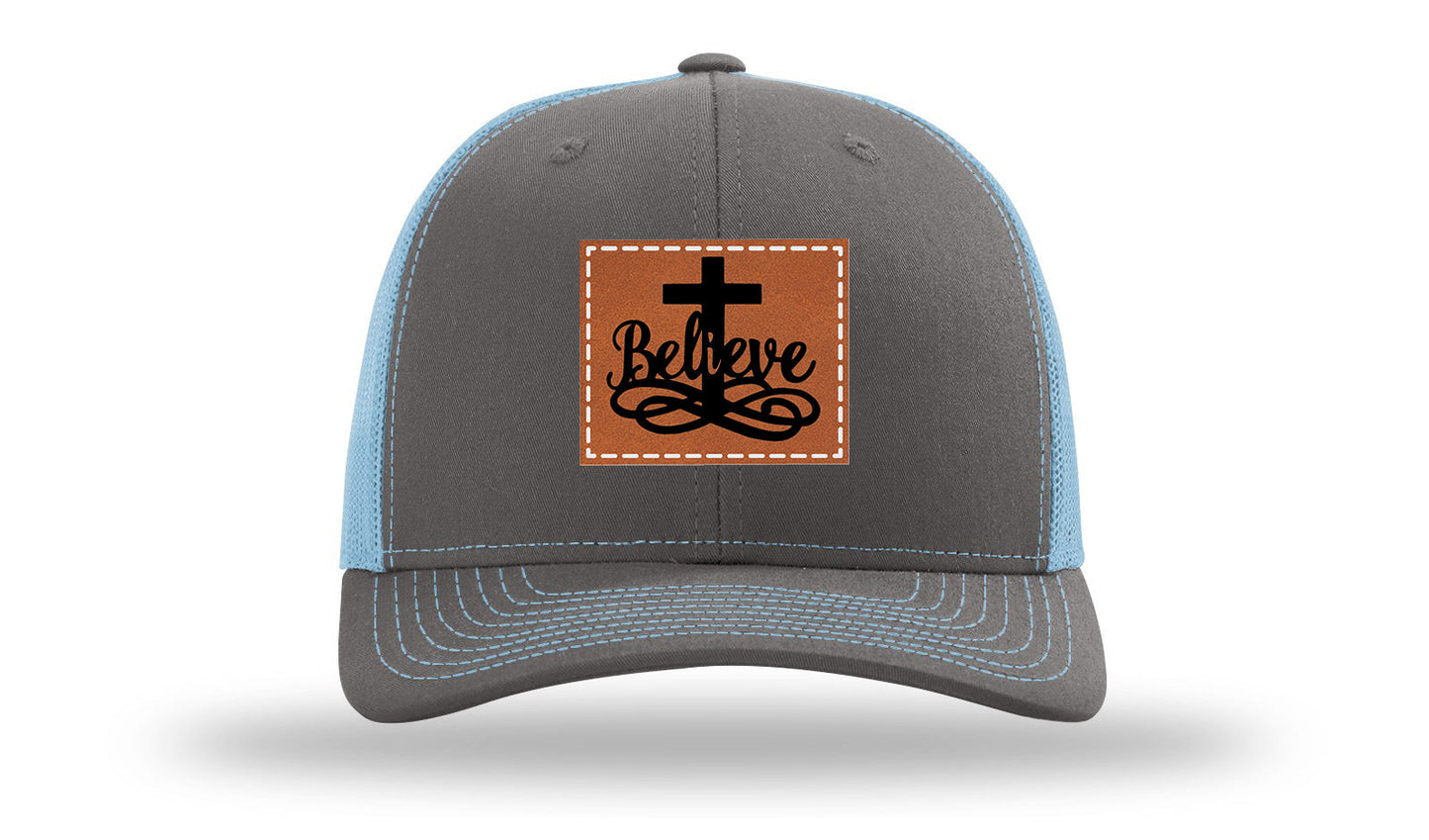 Believe Leather Patch Richardson 112 Hat