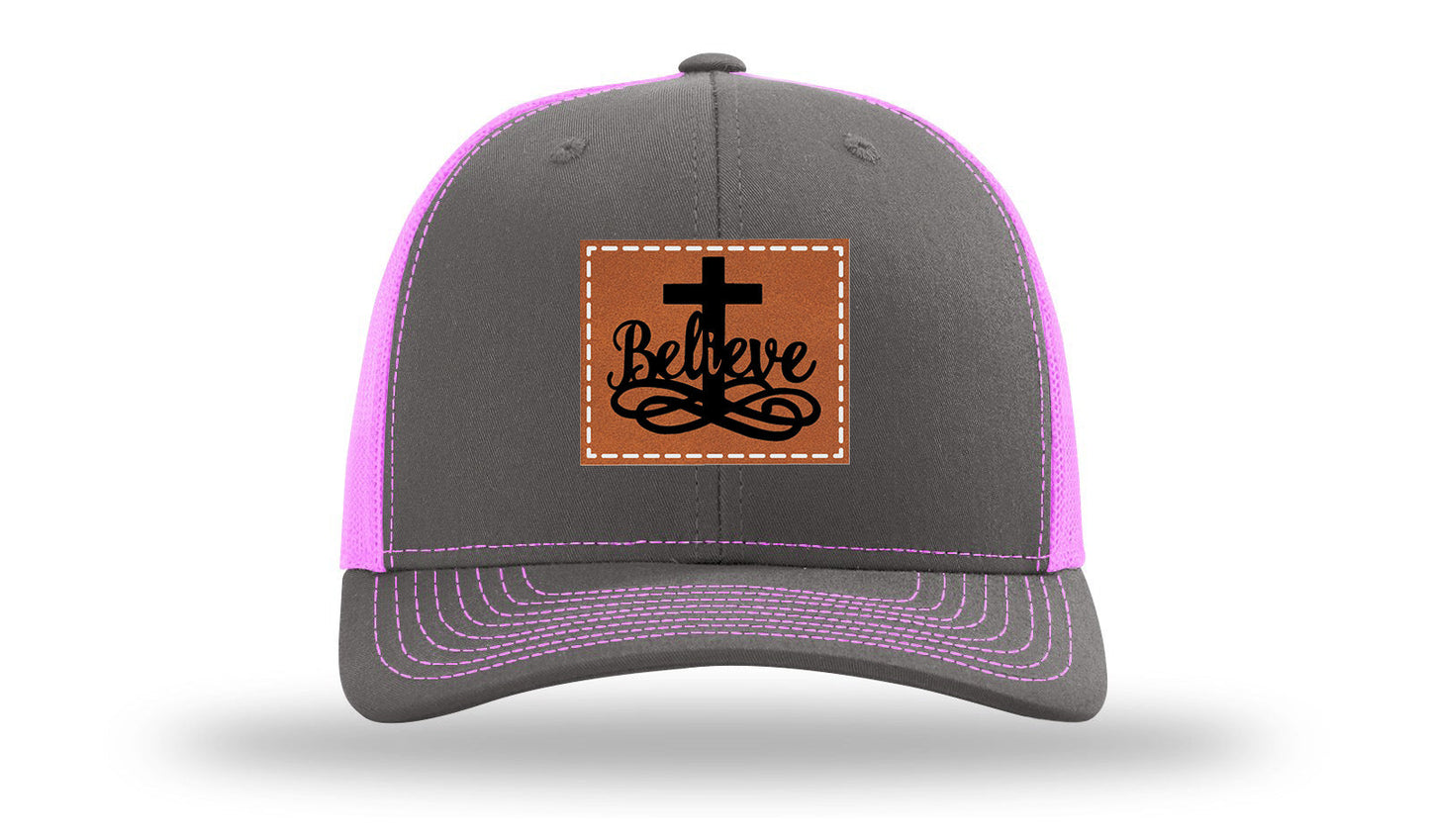 Believe Leather Patch Richardson 112 Hat