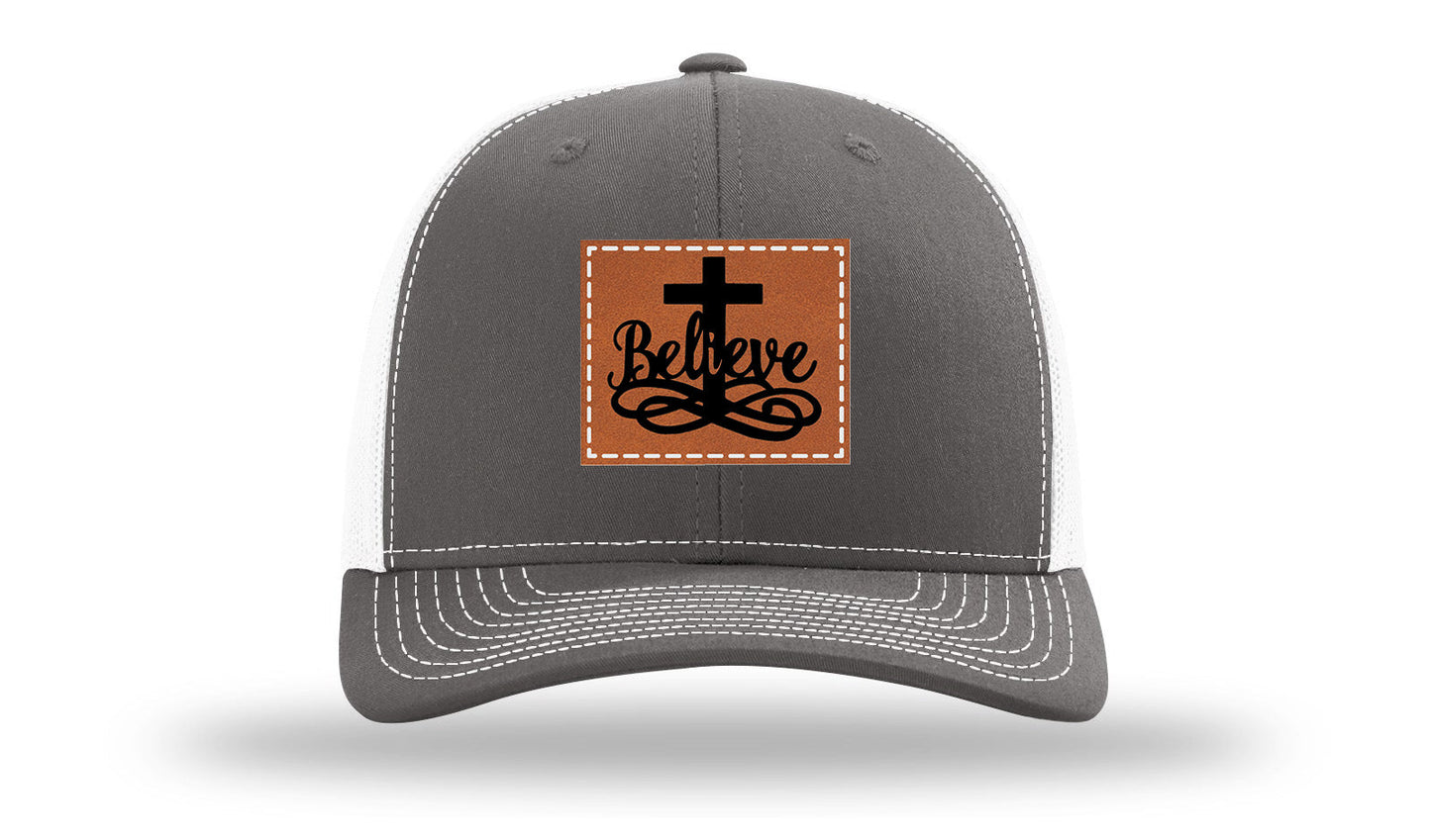 Believe Leather Patch Richardson 112 Hat