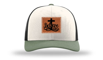 Believe Leather Patch Richardson 112 Hat