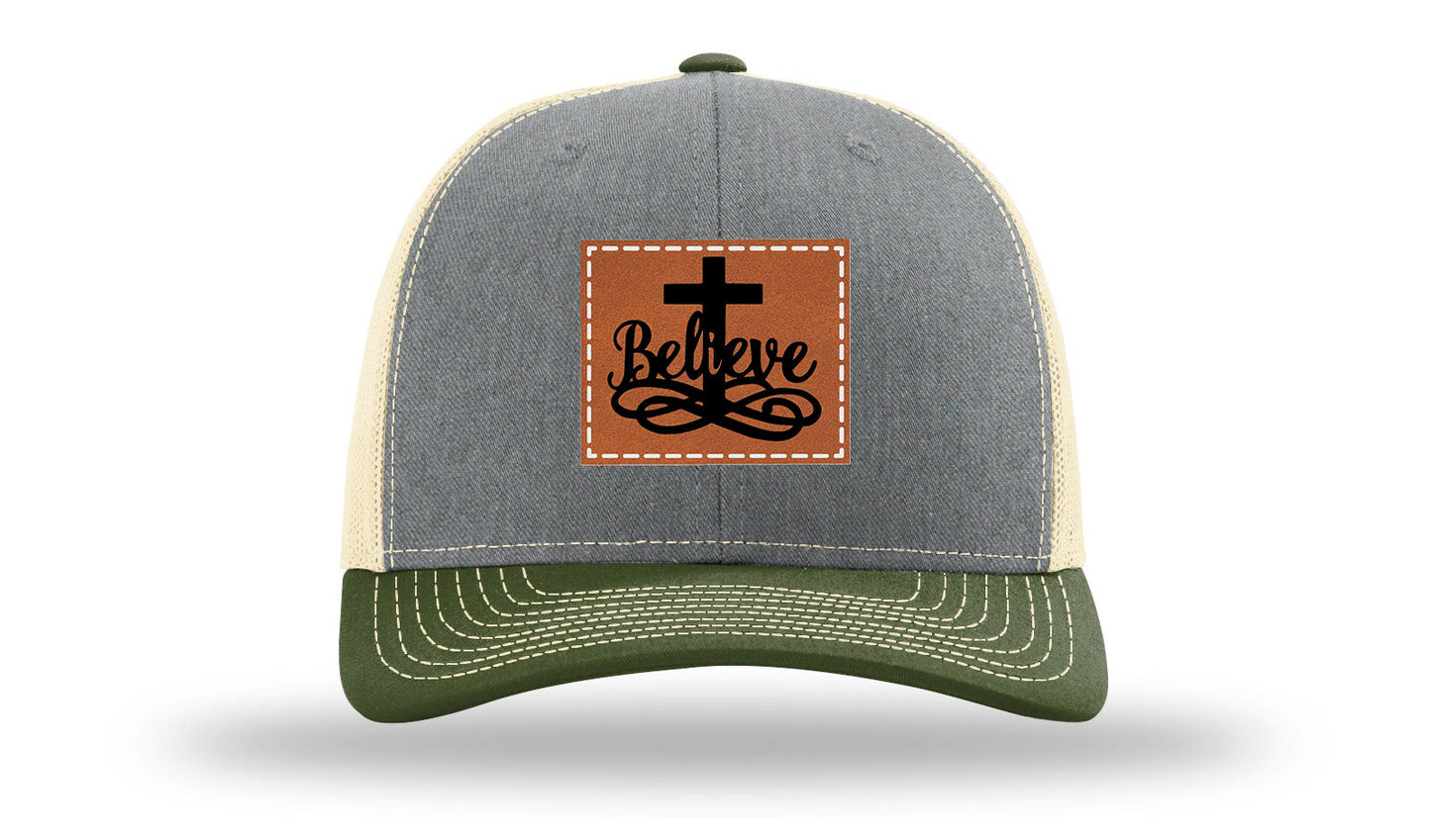 Believe Leather Patch Richardson 112 Hat
