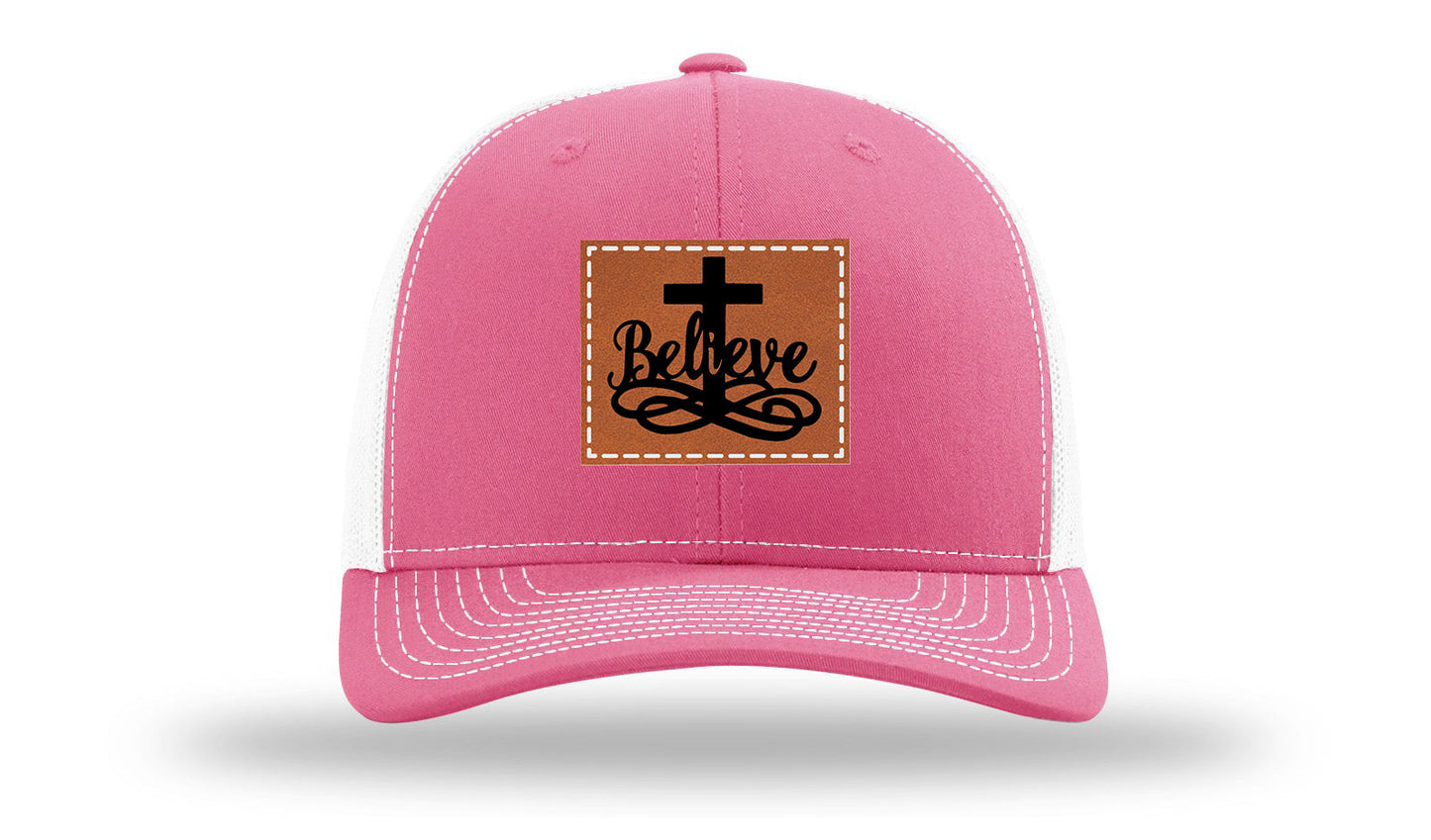 Believe Leather Patch Richardson 112 Hat