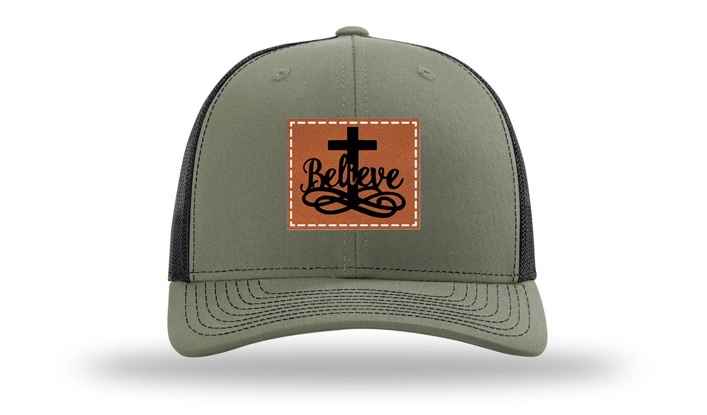 Believe Leather Patch Richardson 112 Hat
