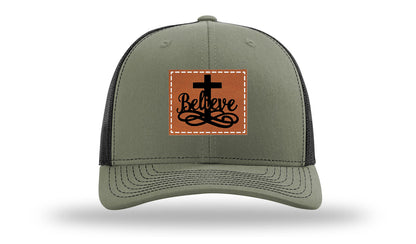 Believe Leather Patch Richardson 112 Hat