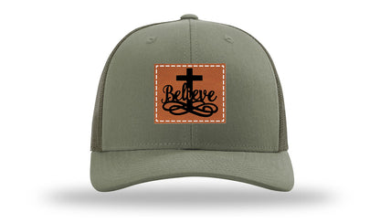Believe Leather Patch Richardson 112 Hat