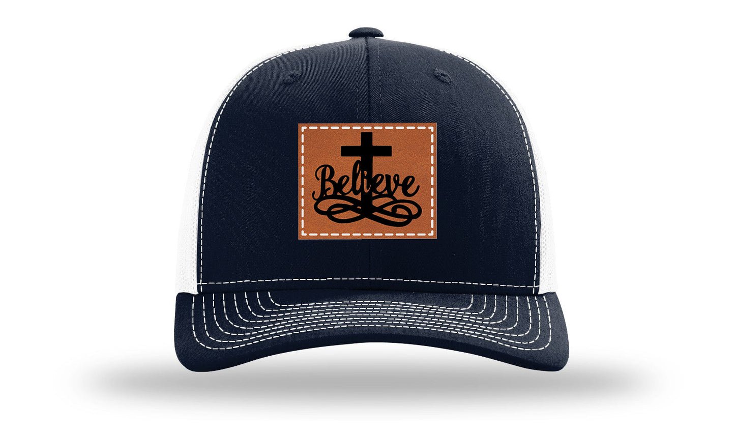 Believe Leather Patch Richardson 112 Hat