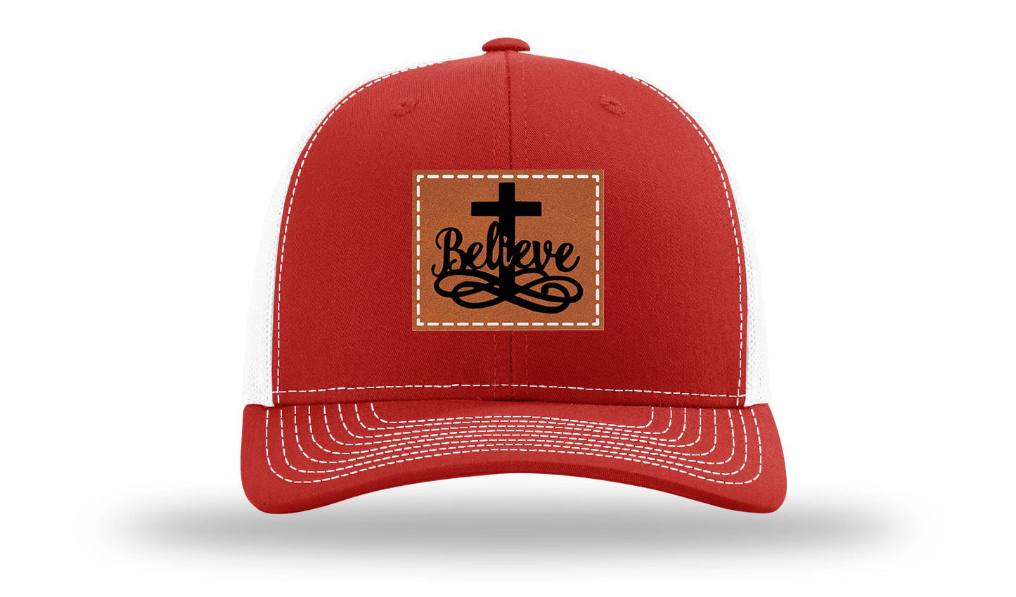 Believe Leather Patch Richardson 112 Hat