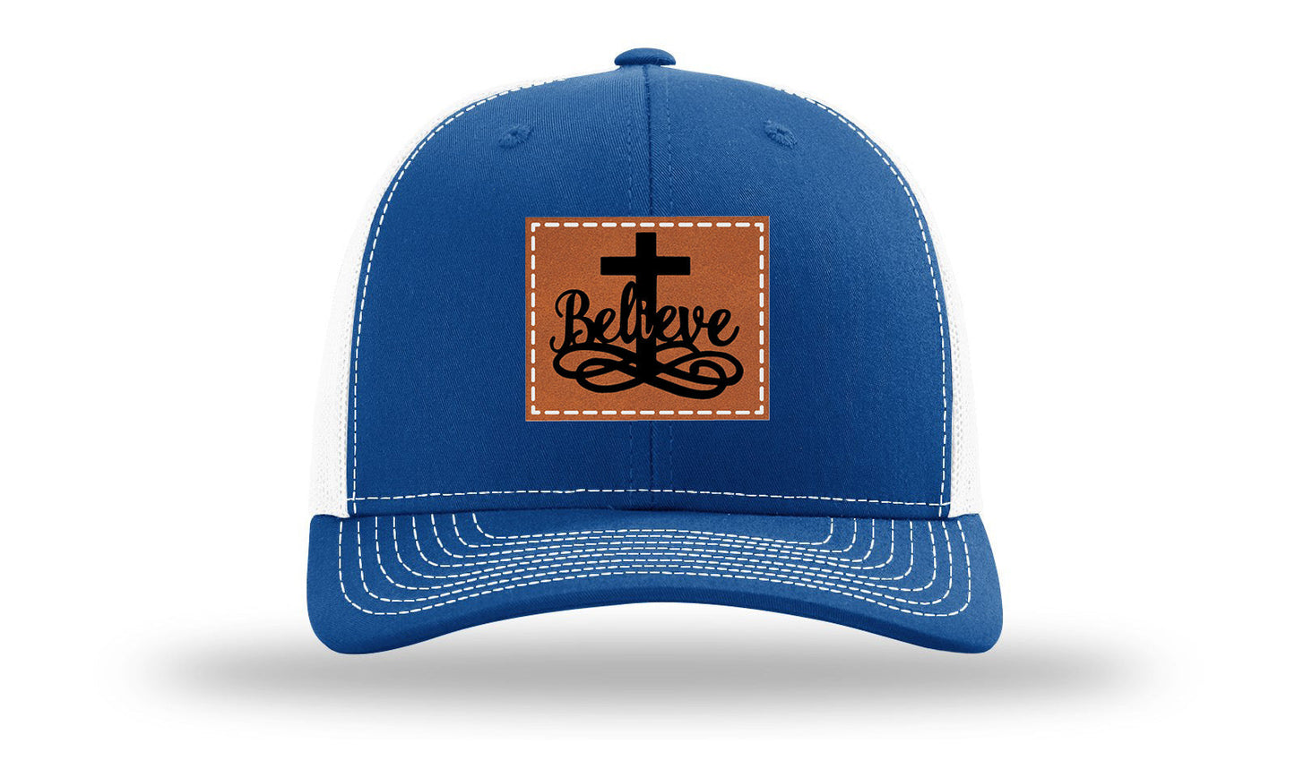 Believe Leather Patch Richardson 112 Hat