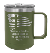 Load image into Gallery viewer, Soldiers and Angels Laser Engraved Mug (Etched)
