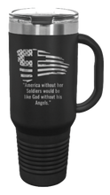 Load image into Gallery viewer, Soldiers and Angels 40oz Handle Mug Laser Engraved
