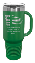 Load image into Gallery viewer, Soldiers and Angels 40oz Handle Mug Laser Engraved
