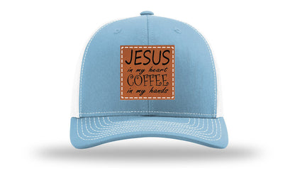 Jessus in My Heart Leather Patch Richardson 112 Hat