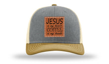 Load image into Gallery viewer, Jessus in My Heart Leather Patch Richardson 112 Hat
