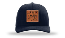 Load image into Gallery viewer, Jessus in My Heart Leather Patch Richardson 112 Hat
