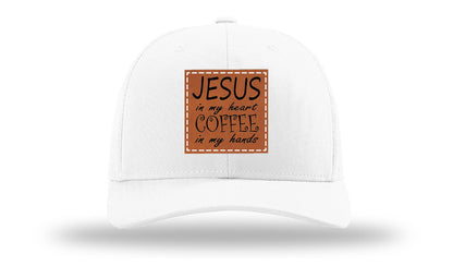 Jessus in My Heart Leather Patch Richardson 112 Hat