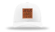 Load image into Gallery viewer, Jessus in My Heart Leather Patch Richardson 112 Hat
