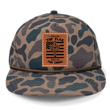 Load image into Gallery viewer, Cross Flag 3 Leather Patch LOST Hat Co.
