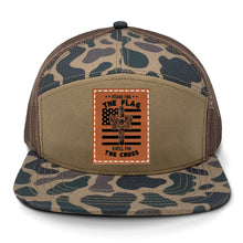 Load image into Gallery viewer, Cross Flag 3 Leather Patch LOST Hat Co.
