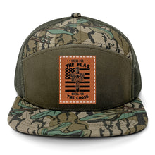Load image into Gallery viewer, Cross Flag 3 Leather Patch LOST Hat Co.
