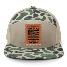 Load image into Gallery viewer, Cross Flag 3 Leather Patch LOST Hat Co.
