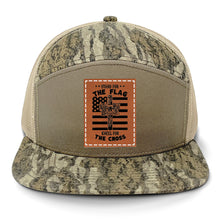 Load image into Gallery viewer, Cross Flag 3 Leather Patch LOST Hat Co.
