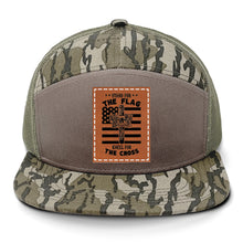 Load image into Gallery viewer, Cross Flag 3 Leather Patch LOST Hat Co.
