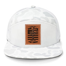 Load image into Gallery viewer, Cross Flag 3 Leather Patch LOST Hat Co.
