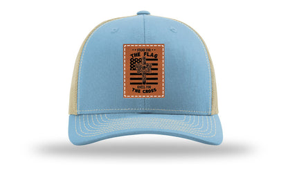 Kneel For The Cross Leather Patch Richardson 112 Hat