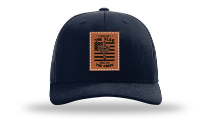 Kneel For The Cross Leather Patch Richardson 112 Hat