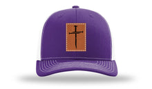 Load image into Gallery viewer, 3 Nails Cross Leather Patch Richardson 112 Hat
