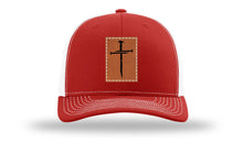 Load image into Gallery viewer, 3 Nails Cross Leather Patch Richardson 112 Hat
