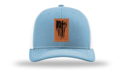 Kneel For The Cross Leather Patch Richardson 112 Hat