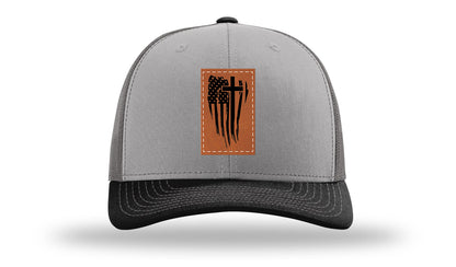 Kneel For The Cross Leather Patch Richardson 112 Hat