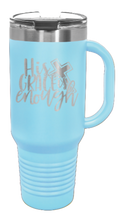 Load image into Gallery viewer, His Grace Is Enough 40oz Handle Mug Laser Engraved
