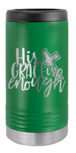 Load image into Gallery viewer, His Grace Is Enough Laser Engraved Slim Can Insulated Koosie
