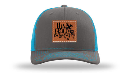 His Grace Is Enough Leather Patch Richardson 112 Hat