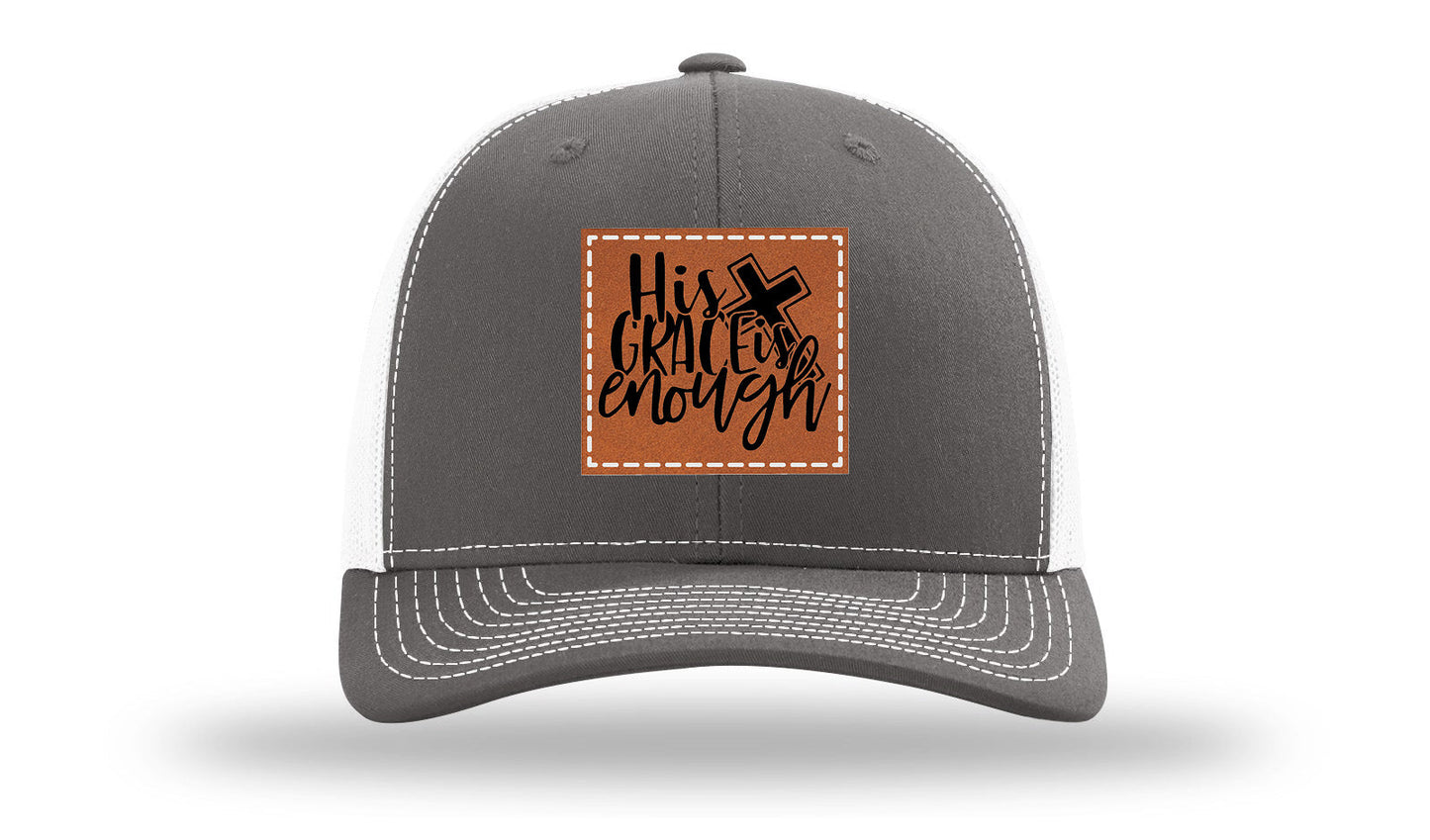 His Grace Is Enough Leather Patch Richardson 112 Hat