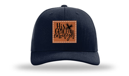 His Grace Is Enough Leather Patch Richardson 112 Hat